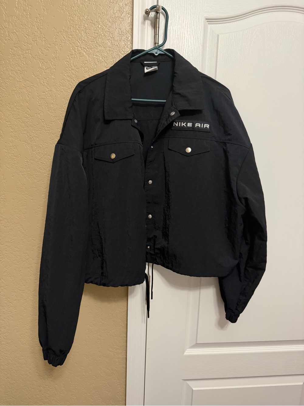 Nike Black Women's Bomber Jacket with 'Nike Air' Logo